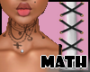 Math goth neck tatt