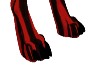 Red /Black Paws