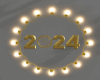 Gold 2024 clock