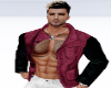 red leather/tweed jacket