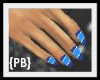 {PB}Princess Blue nails