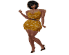 Gold short dress