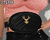 S' Black Deer Belt Bag