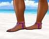 Purple Beach Sandals