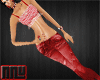 bm red jeans