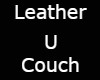 Leather u couch