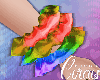 C` Rainbow Scrunchies L