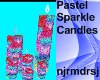 Pastel Sparkle Candles