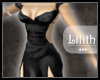 -L.- Silk Black Dress