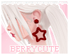 ♡ Star Earrings Ruby