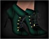 LACE UP BOOTIE - GREEN