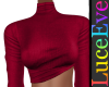 Red Eryca Crop Sweater