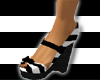 {.M.} Black/White Heels