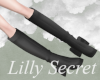 ribbon boots black