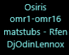 Osiris - matstubs,Rfen