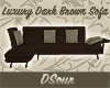 Luxury Dark Brown Sofa