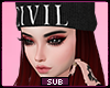 Black Red Ombre Beanie