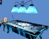 Blue wolf pool table