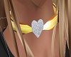 Gold Heart Collar