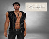 Leather Black vest