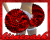 Red and Black Pompoms