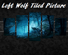 Loft Wolf Tiled Picture
