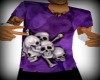 J| Purple Skull V Neck~