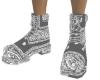 [M] Grey Bandana Boots