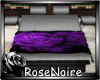 silver purple bed