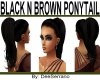 BLACK N BROWN PONYTAIL