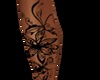 tatoo flower leg