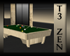 T3 Zen Modern Pool Table