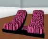 Pink Zebra Double Lounge