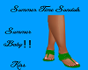 *SummerTime Green Sandal