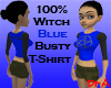 100% Witch Bust Blue Tee
