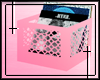   pink vinyl crate