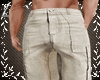 Cargo Capris Cream White