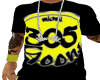 blk n yellw 305 tee