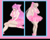 Doll Hot Pk Ponytail&Bow