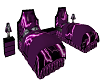 Purple Lighting Twin Bed