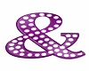 Purple Sign Letter &