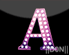 A Letters Pink Lamps