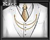 *Kc*Gold-white suit