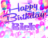 Birthday Banner Rick