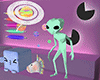 toy green alien
