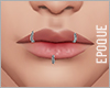 .:Eq:. Silver Lip Rings