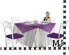 Wedding table purple