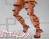 !V Ribbon Storm Heels Pu
