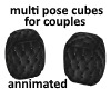 Grey Couple pose cubes