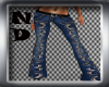 Nix~ Gold Inlay Jeans